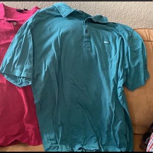 RVCA teal polo